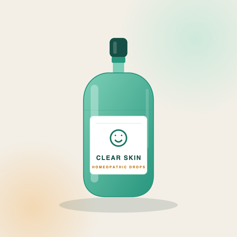 Clear Skin Drops — homeopathic medicine for acne and skin problems in Gorakhpur
